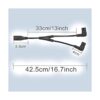 GINTOOYUN IEC 320 C8 a Dual C7 Y Splitter Cable de_3