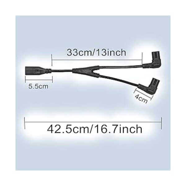 GINTOOYUN IEC 320 C8 a Dual C7 Y Splitter Cable de_3