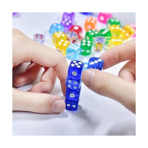 Juego de 100 dados pequeños de 6 caras de 0.472 in dados_2