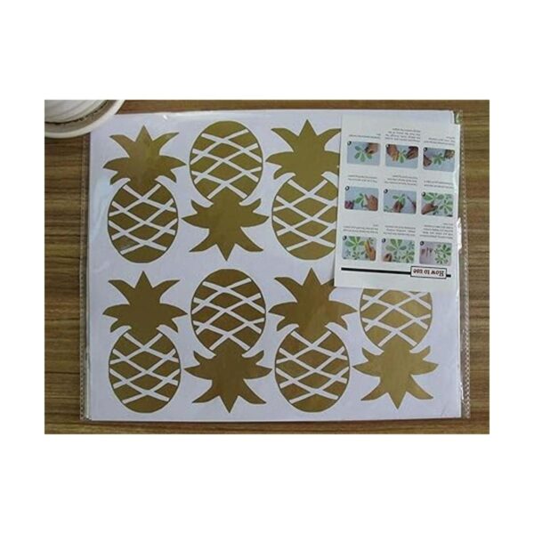 Melissalove Juego de 32 pegatinas de pared de piña para