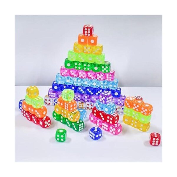 Juego de 100 dados pequeños de 6 caras de 0.472 in dados_4