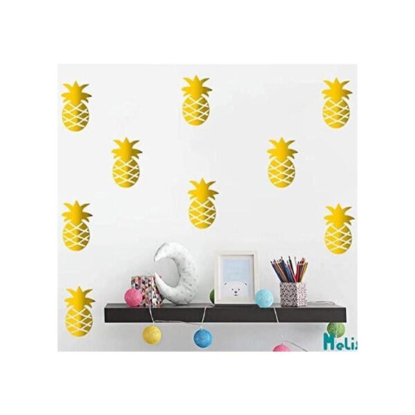 Melissalove Juego de 32 pegatinas de pared de piña para