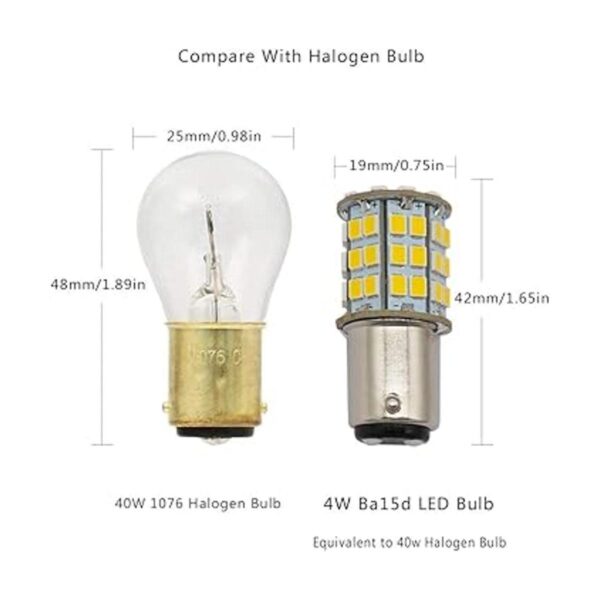 GRV Ba15d 1142 1076 Bombilla LED 4W 562835SMD Super_4