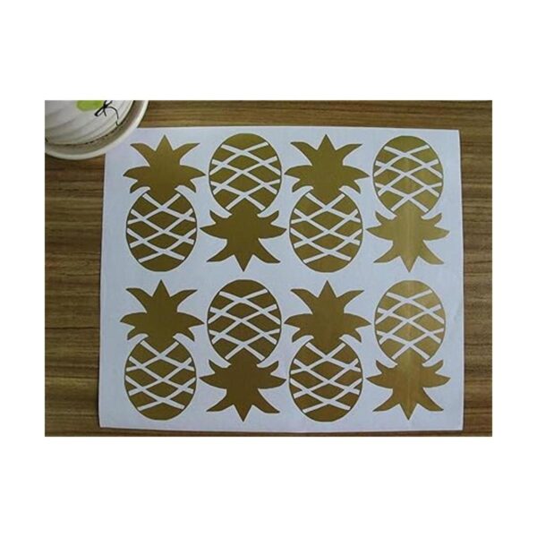 Melissalove Juego de 32 pegatinas de pared de piña para