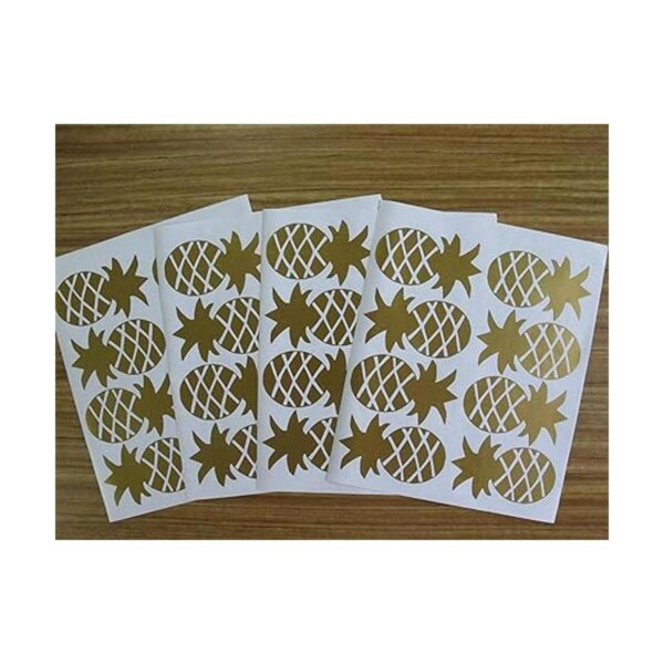 Melissalove Juego de 32 pegatinas de pared de piña para