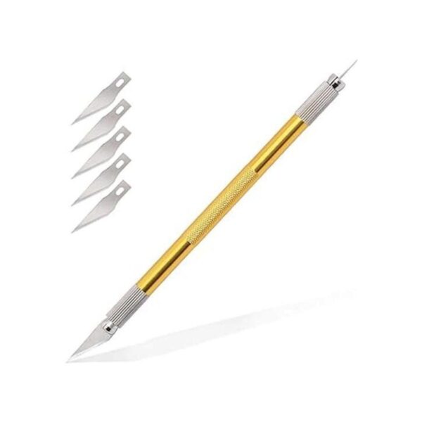 FOSHIO Pin Pen Vinyl Weeding Tool 2 en 1 Art Knife Pen_1