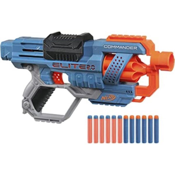 NERF Elite 2.0 Commander RC6 Blaster 12 dardos Elite_1