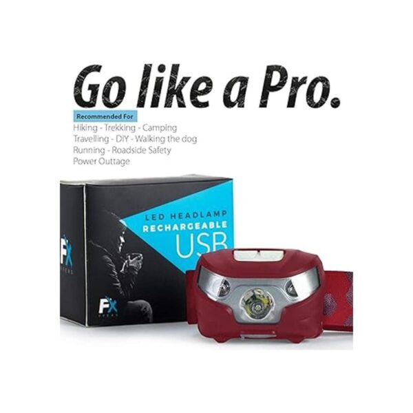 Linterna de cabeza LED Super brillante Premium USB_2