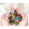 KINGOU 15 onzas14.99 oz de ágata pulida piedras de