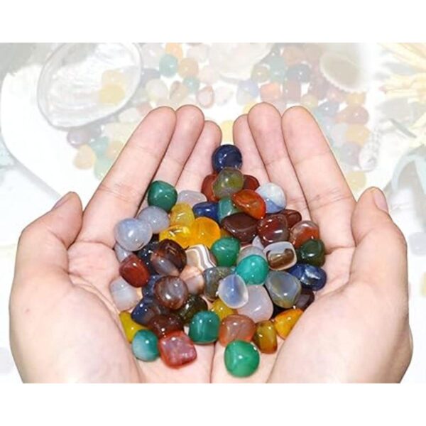 KINGOU 15 onzas14.99 oz de ágata pulida piedras de