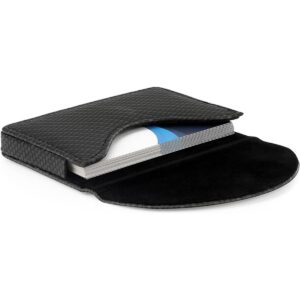 MaxGear Portatarjetas de visita de piel sintética para_1