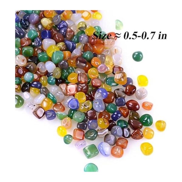 KINGOU 15 onzas14.99 oz de ágata pulida piedras de
