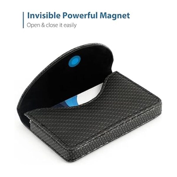 MaxGear Portatarjetas de visita de piel sintética para_3