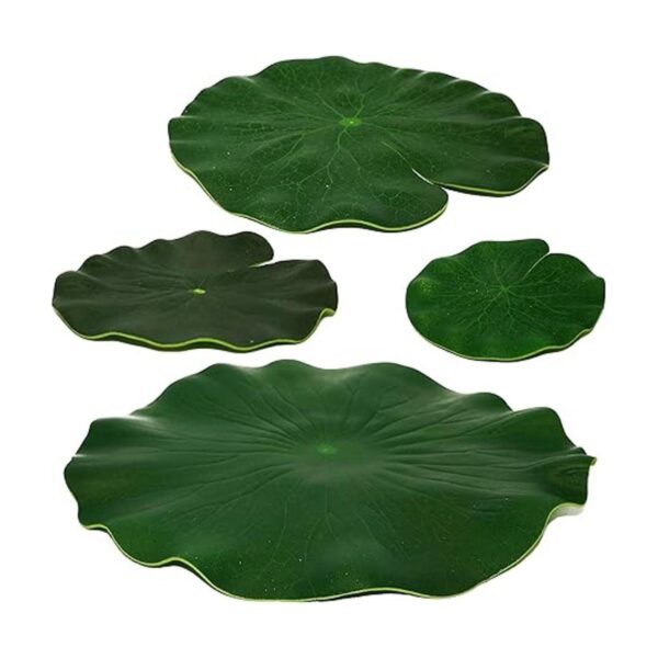Decoración de hojas de loto de espuma flotante artificial