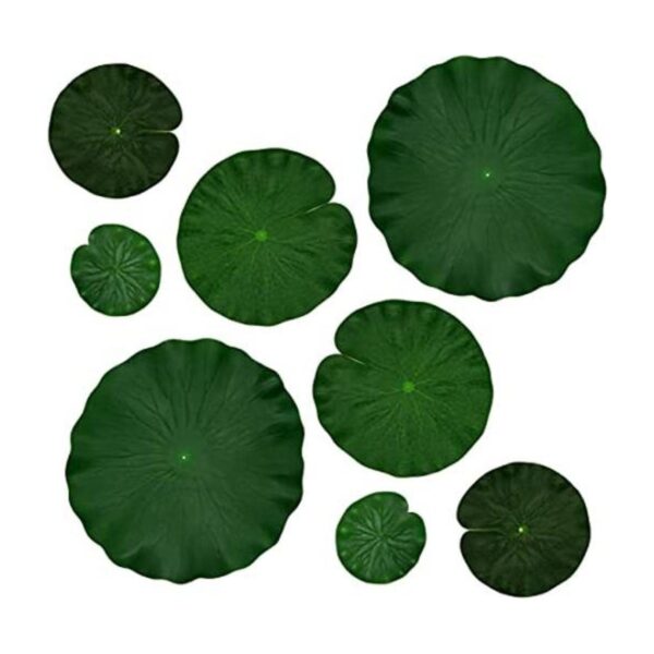 Decoración de hojas de loto de espuma flotante artificial