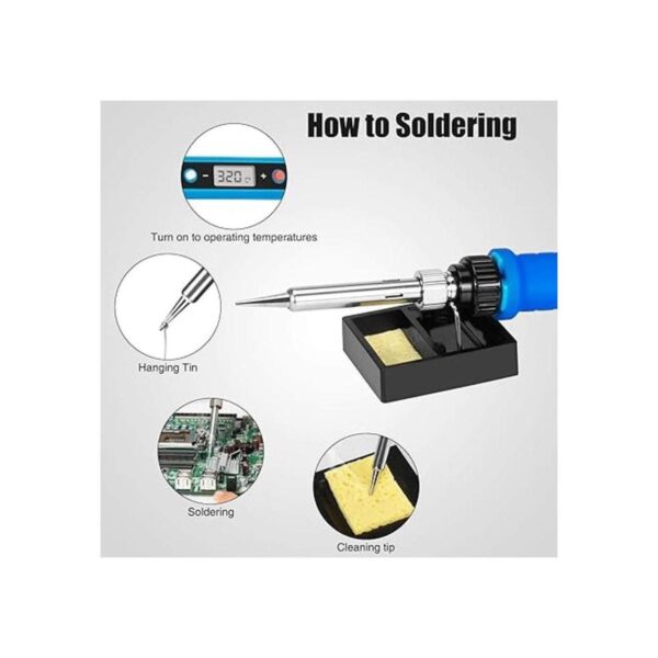 Kit de soldador digital de 80 W LCD de 110 V con_3