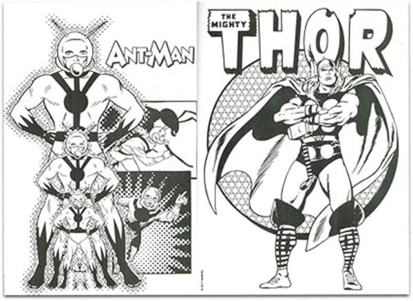 Marvel Comics Cuaderno para colorear para adultos diseño_2