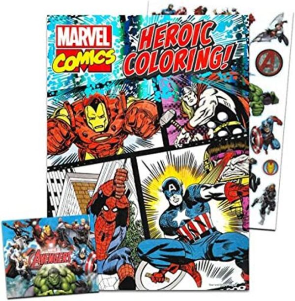 Marvel Comics Cuaderno para colorear para adultos diseño_1