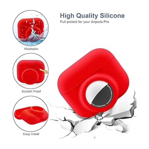Funda protectora 2 en 1 para Apple AirPods Pro Air Tag con_2