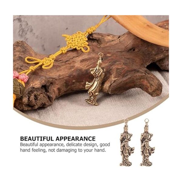 KESYOO 5 abalorios de latón para Buda Guan Yin colgantes