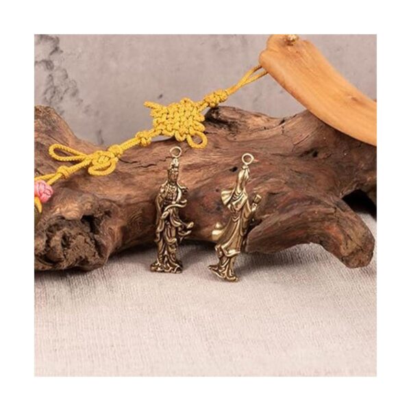 KESYOO 5 abalorios de latón para Buda Guan Yin colgantes