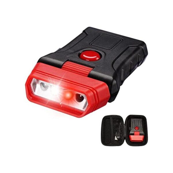 Luz LED para sombrero recargable con clip de metal_1