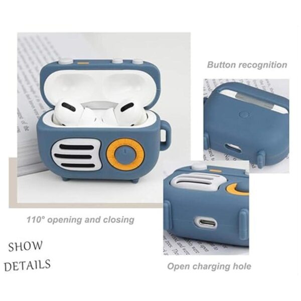 Compatible con la funda retro de radio AirPods Pro funda_5