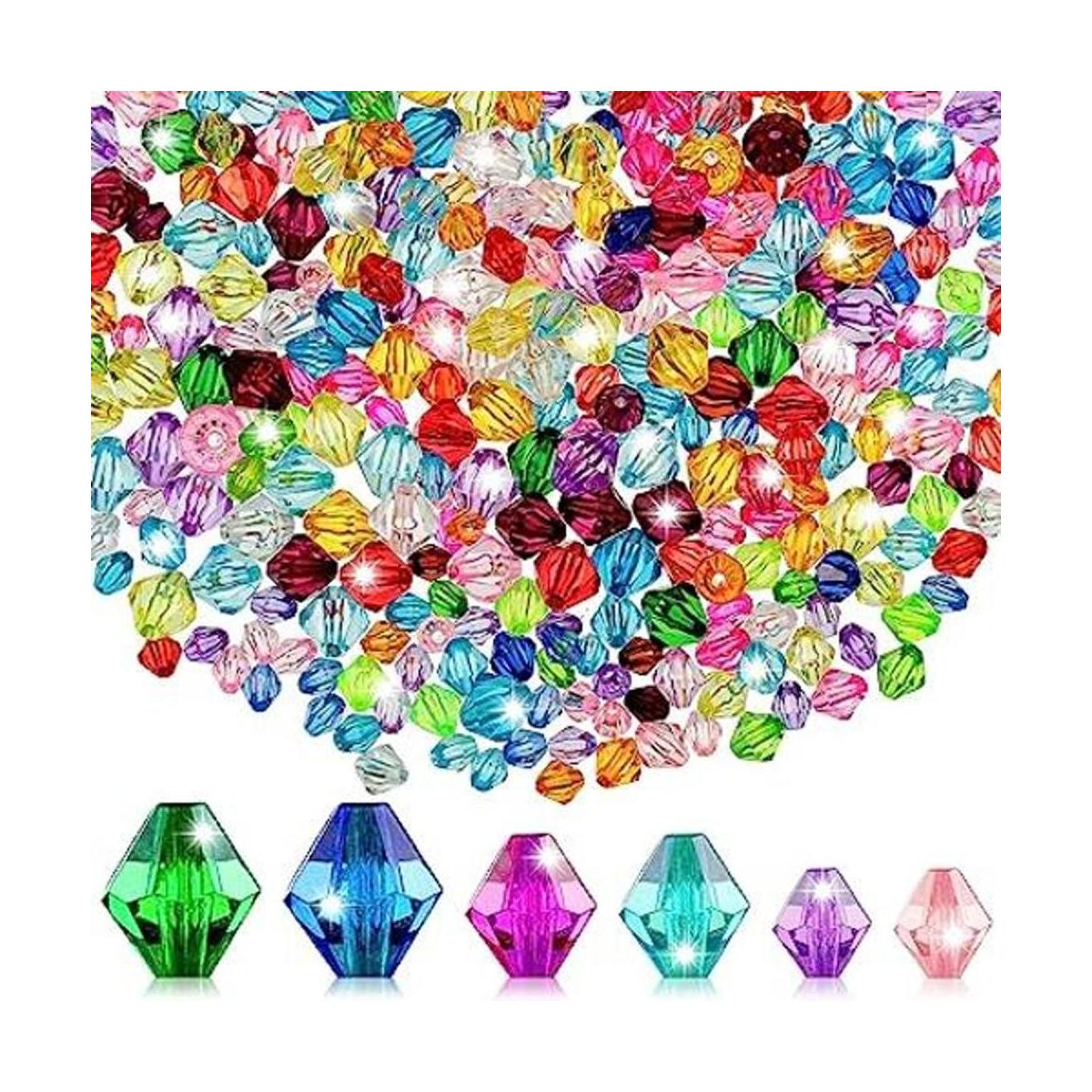 Huquary 900 cuentas de cristal bicono facetado de 3