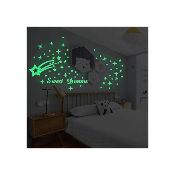 Homics 121 calcomanías de pared de techo que brillan en la
