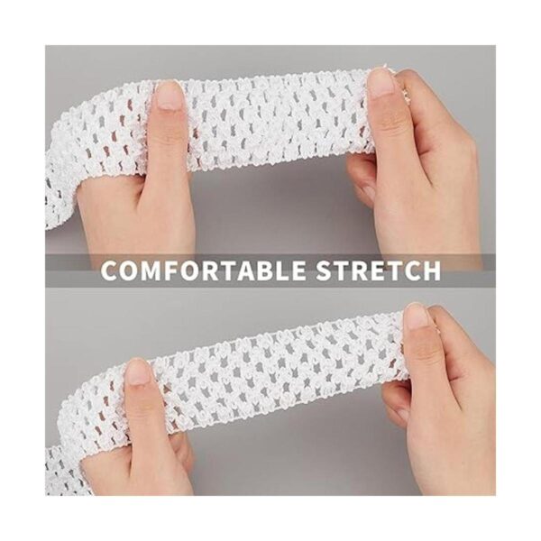 GORGECRAFT Cinta elástica de ganchillo de 5.5 yardas de