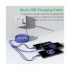 Multi 3 en 1 cable de carga USB largo para iPhone 9.8_3