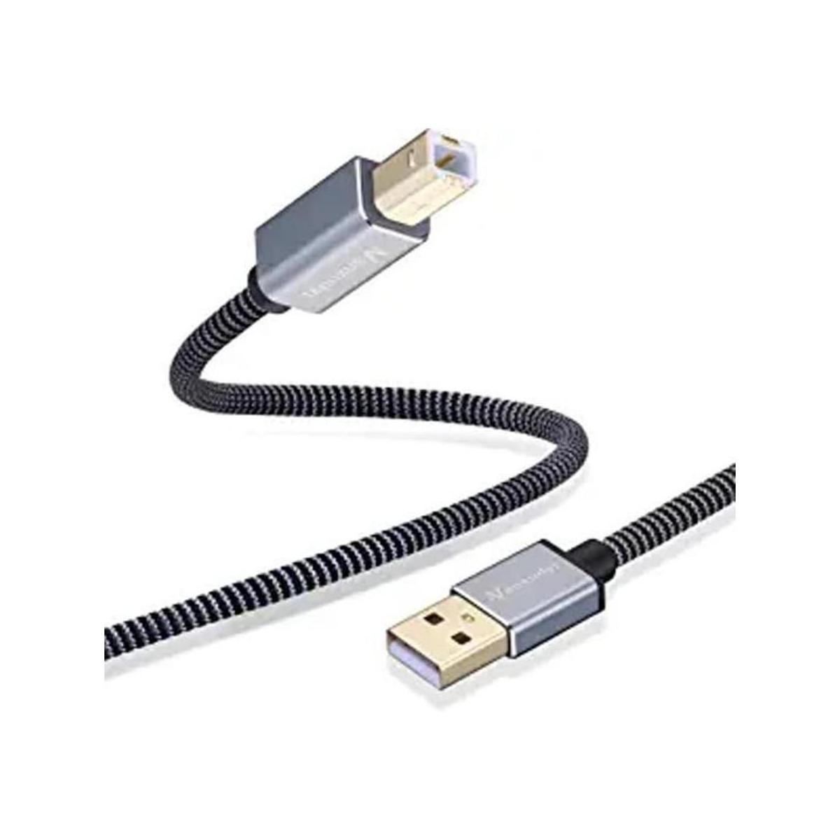 Nanxudyj Cable de impresora USB de 20 pies trenzado USB