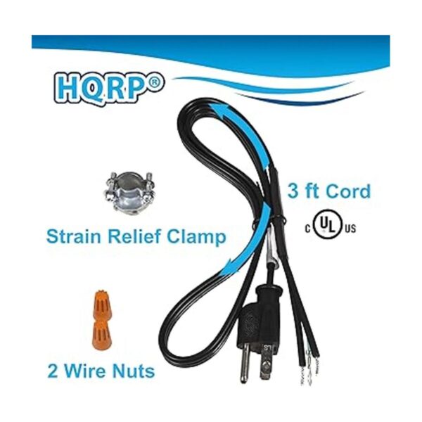 HQRP Kit de cable de alimentación de eliminación de basura