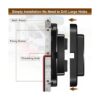 Toma USB de 12 V puerto USB automotriz montaje en panel_2