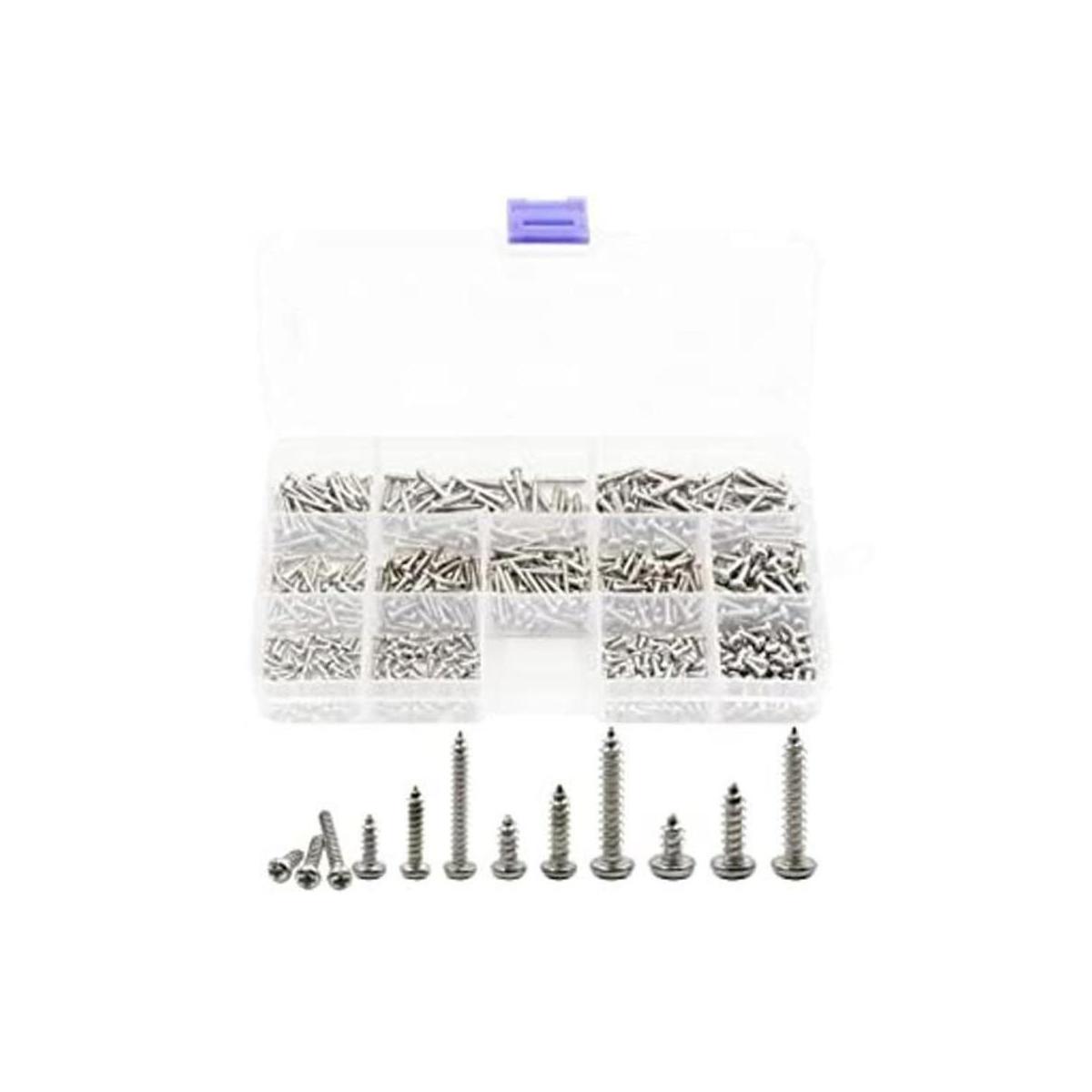 LBY Kit surtido de tornillos de chapa de metal