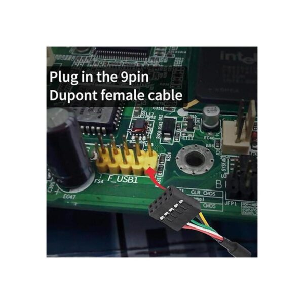 Duttek Cable adaptador USB 2.0 para placa base USB 2.0_4