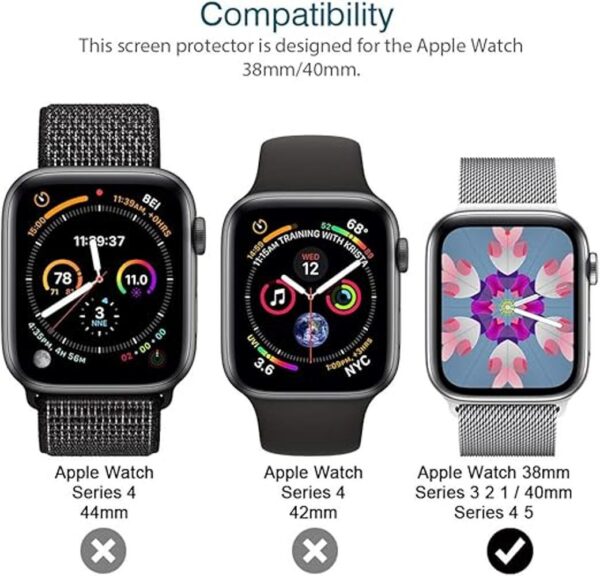 LK 6 unidades Protector de pantalla para Apple Watch 38_2