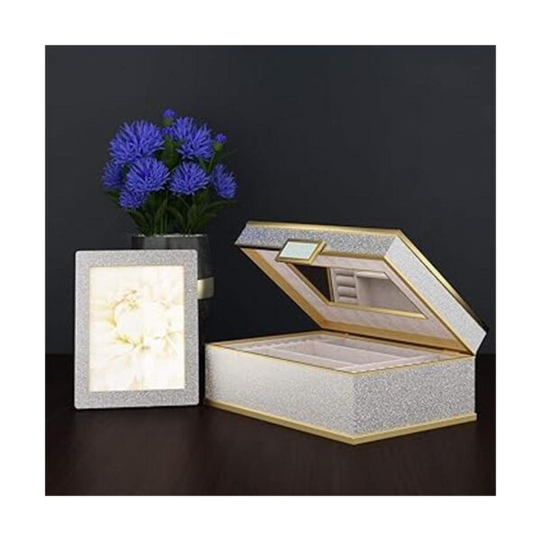 Livelynine Papel tapiz decorativo brillante color plateado_2