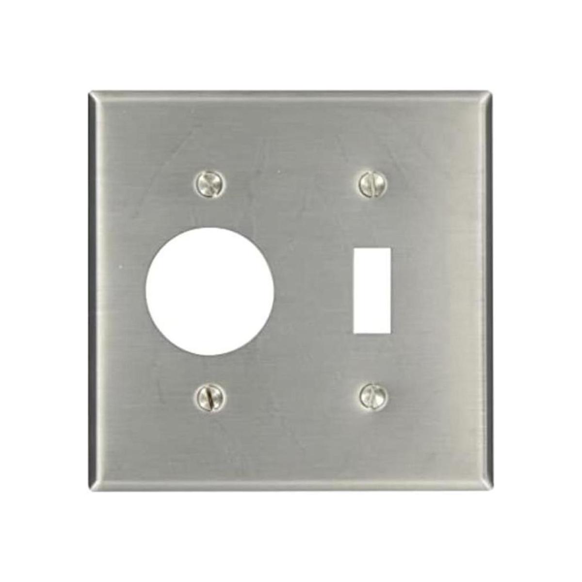 Leviton 84007 2Gang 1toggle 1single 1.406inch diámetro