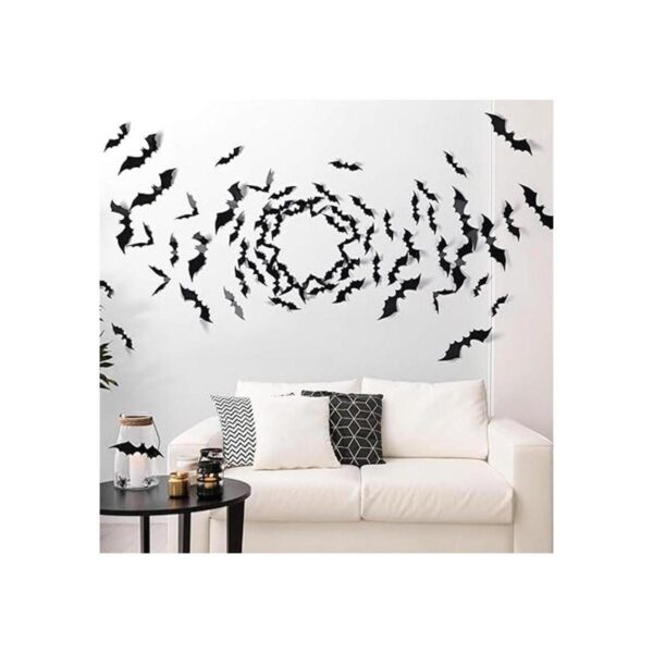 Coogam 60 piezas de decoración de murciélagos 3D de_6
