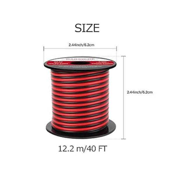 MARSWIRE Cable eléctrico de calibre 18 AWG 2 pines DC 12_3