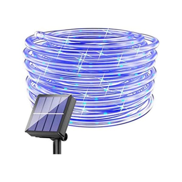 Cuerda de luces solares LED impermeables para exteriores_1