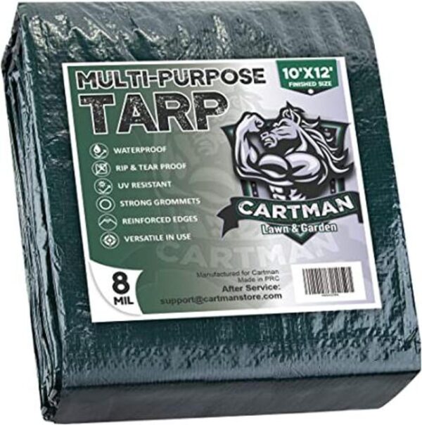 Funda de lona de plástico CarTMAN multiusos e impermeable_1