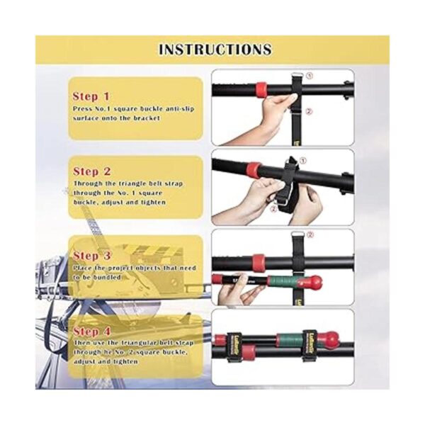 LuBanSir Soporte de pala para portaequipajes correas de