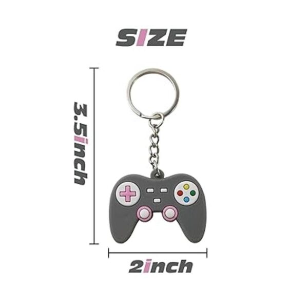 NSBELL 24PCS Video Game Controller Keychains in 6 Colors_2
