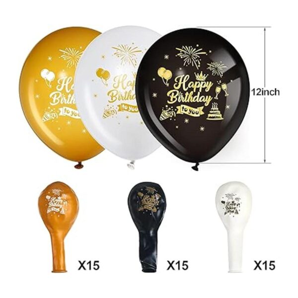 45 globos de látex para fiesta de cumpleaños de 12_2