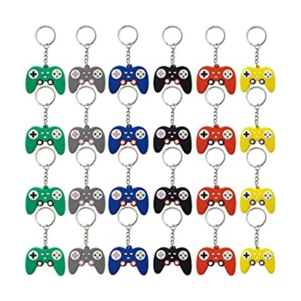 NSBELL 24PCS Video Game Controller Keychains in 6 Colors_1