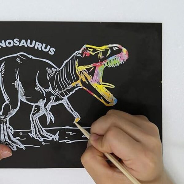 DINORY Scratch Art for Kids s Dinosaur Scratch Set 102_4