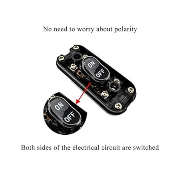 Hahiyo Interruptor de cable en línea de 6A 250 V botón_2
