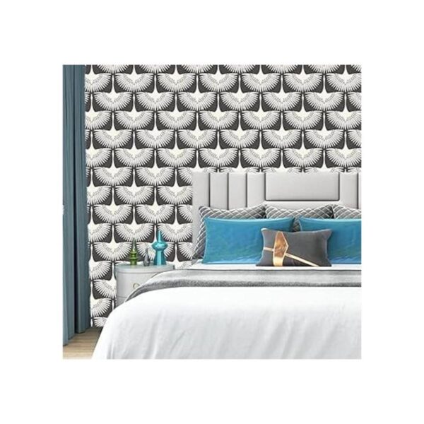 Papel tapiz autoadhesivo para despegar y pegar color gris_5